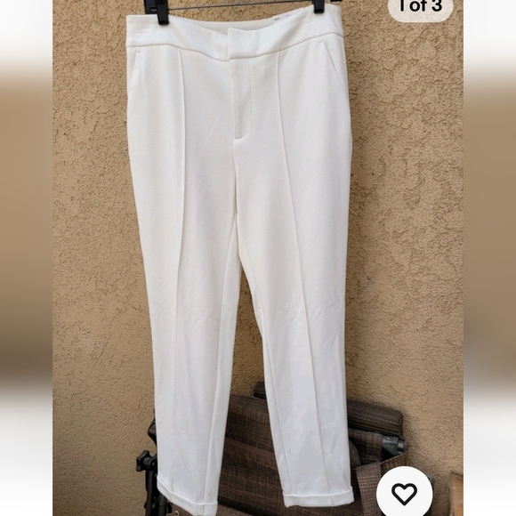Nine West Tapered Fit Dress Pants Size 18 White Cream Workwear Career Trouser - Picture 3 of 16